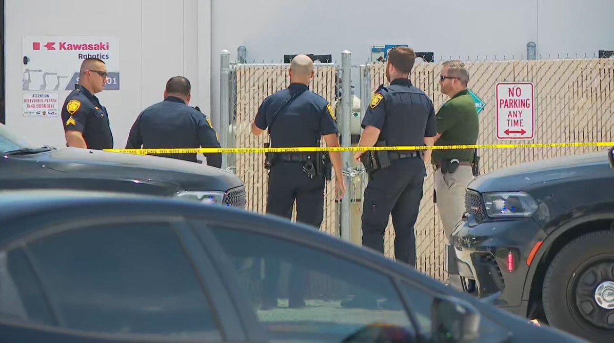 Police are investigating a deadly shooting at a warehouse after officers responding to a call found a man in his 60s with a gunshot wound to the chest