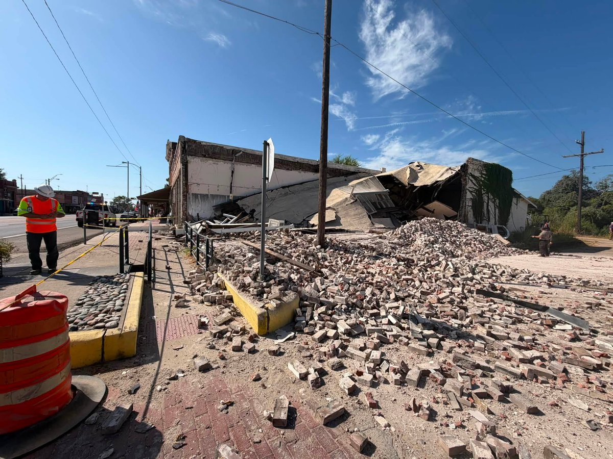 No injuries have been reported after a building in Calvert collapsed this morning