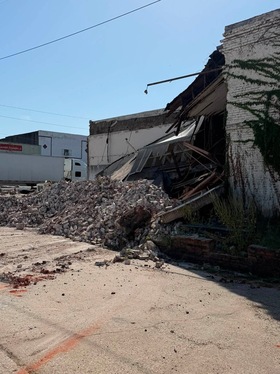No injuries have been reported after a building in Calvert collapsed this morning