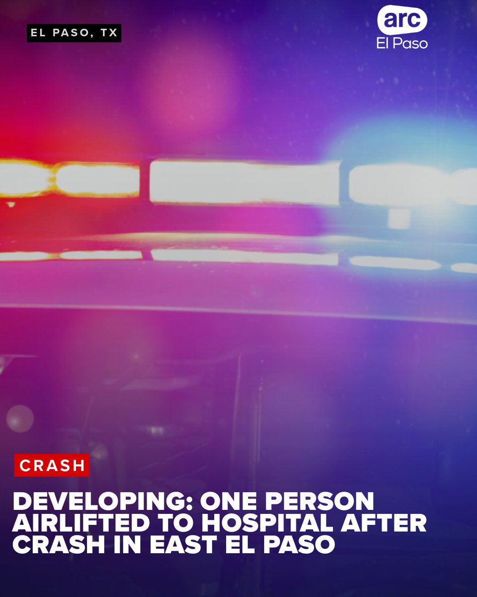 A crash in East El Paso on Thursday night left one person in critical, life-threatening condition, according to the El Paso Fire Department