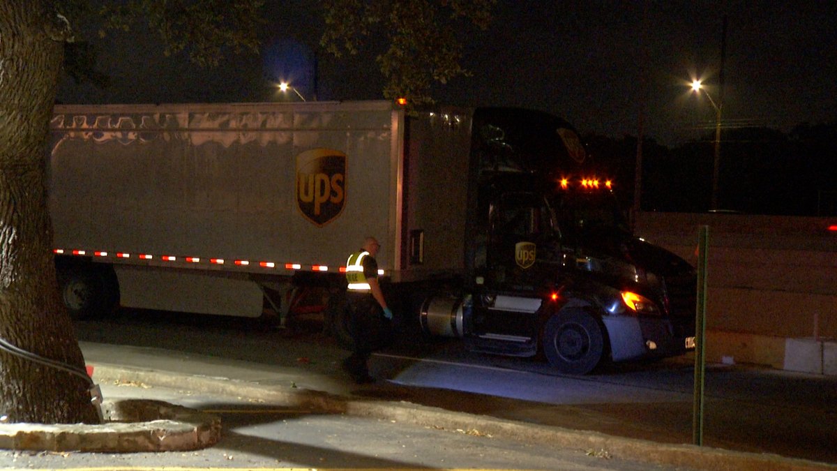 A man was killed after police say he was run over by an 18-wheeler on the Northeast Side. Investigators are looking into whether another vehicle may have struck him first and left the scene