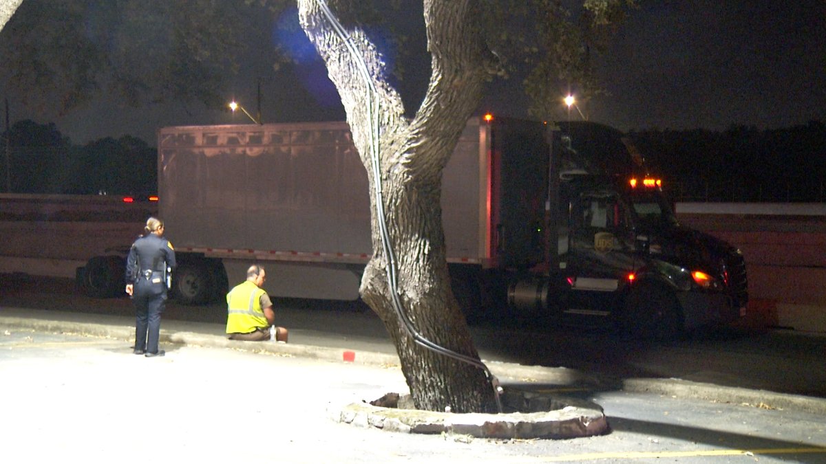 A man was killed after police say he was run over by an 18-wheeler on the Northeast Side. Investigators are looking into whether another vehicle may have struck him first and left the scene