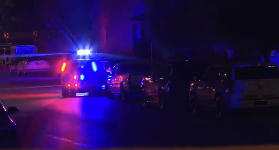 Three people made it out safely after a man allegedly threatened someone with a deadly weapon inside a Northwest Side home Wednesday afternoon