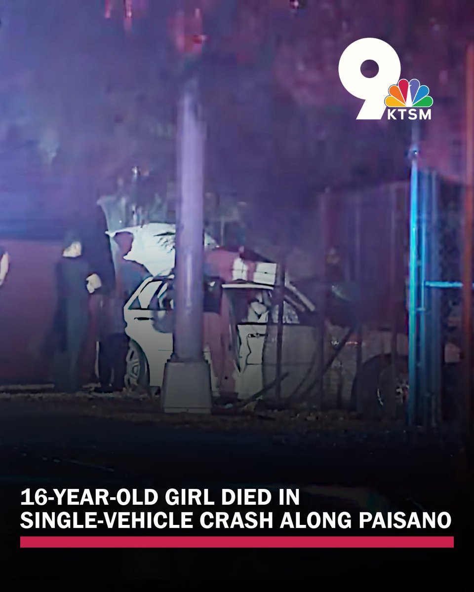 A 16-year-old El Paso female died Thursday, Sept. 17, after her 2006 Chrysler 300 struck a tree along Paisano Drive. This is the 44th traffic fatality of the year.