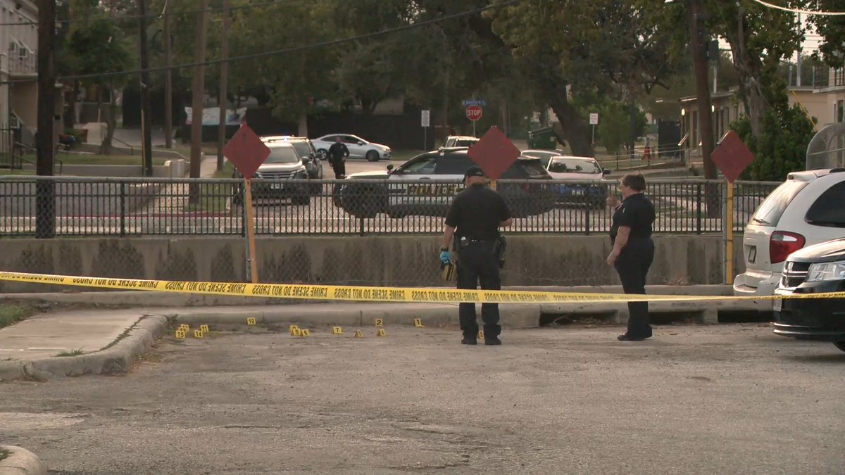 A 16-year-old was hospitalized with life threatening injuries after a shooting on Sunday evening on San Antonio's West Side. Police are searching for two male suspects who fled the scene