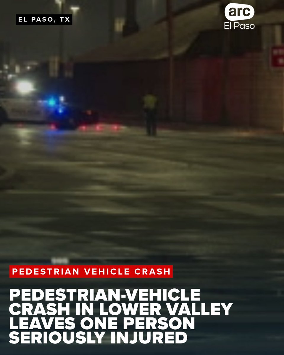 One person was taken to a local hospital with serious injuries after being hit by a vehicle in El Paso's Lower Valley, according to the El Paso Fire Department