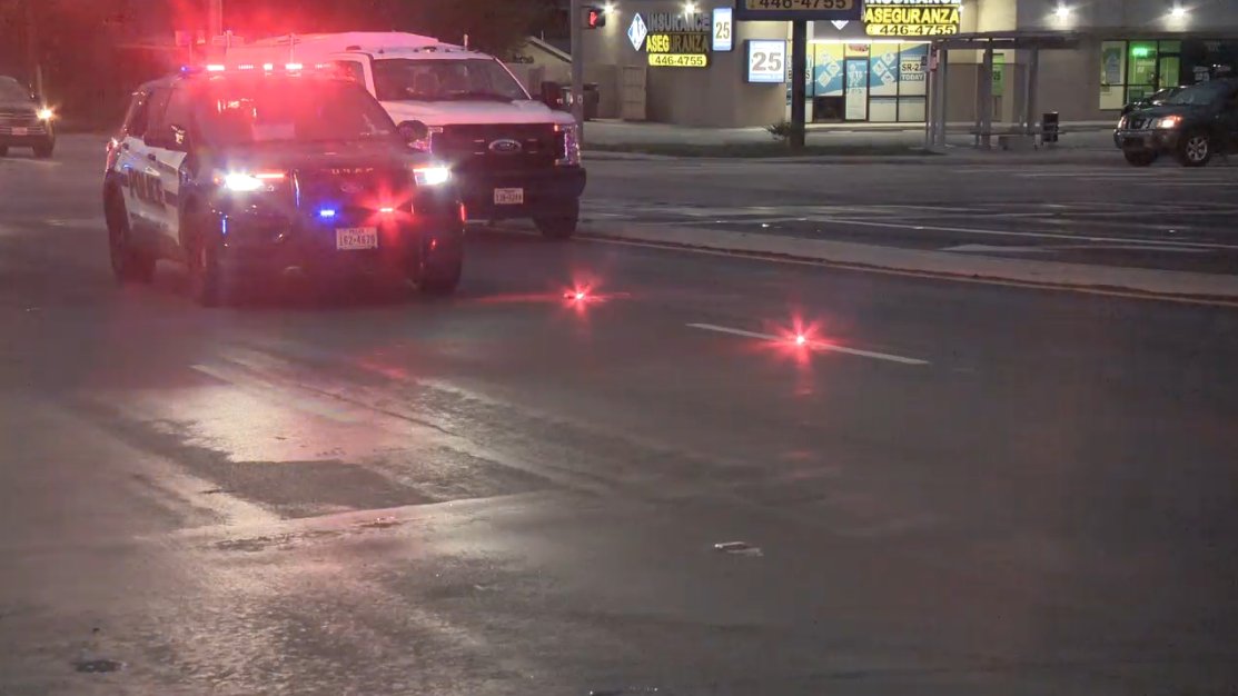 A man was hospitalized in critical condition after being struck by a vehicle on the city's West Side.