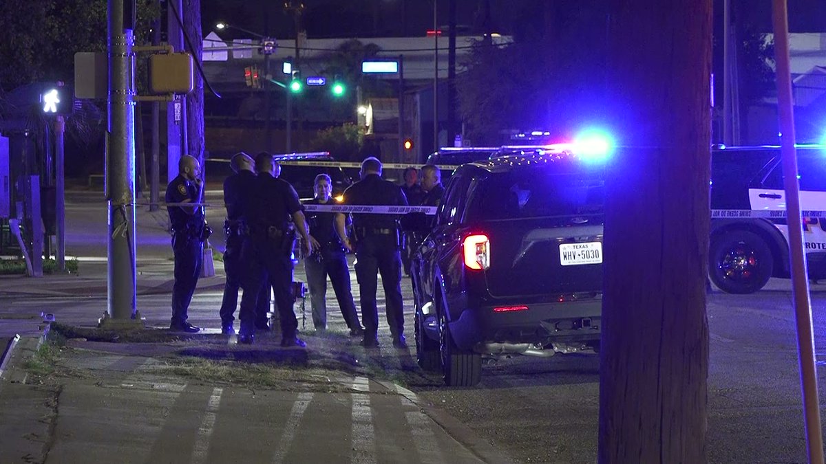 A fight after closing time at a downtown bar turned violent and left one man in the hospital